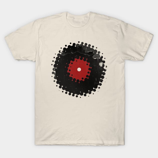 Vinyl Record with Halftone T-Shirt by ddtk